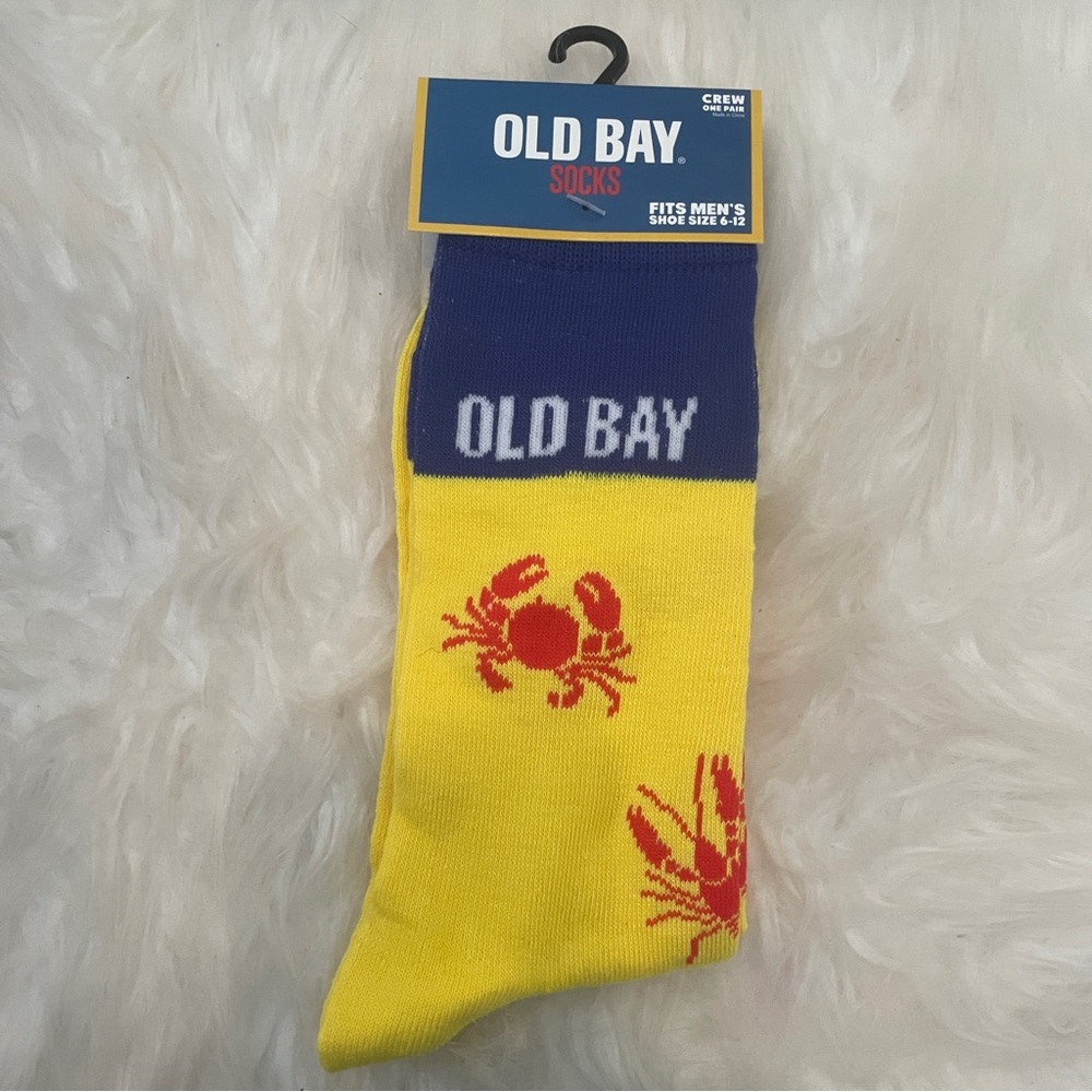 Buy 2, Get 1 FREE! 🎉 Stocking Stuffer Fun, Crazy Crew Socks - Old Bay